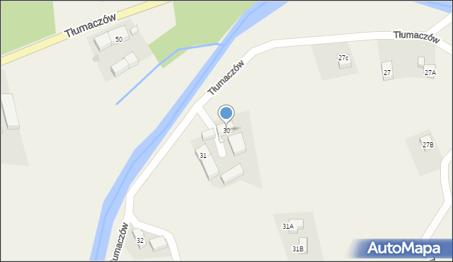 Tłumaczów, Tłumaczów, 30, mapa Tłumaczów