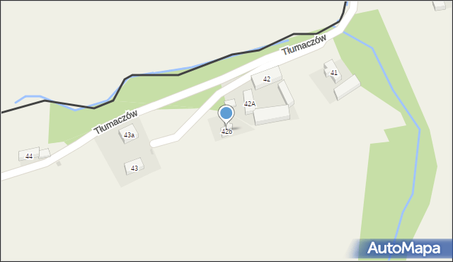 Tłumaczów, Tłumaczów, 42b, mapa Tłumaczów