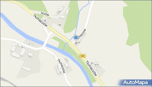 Tłumaczów, Tłumaczów, 96, mapa Tłumaczów
