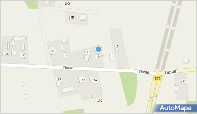 Tłuste, Tłuste, 17D, mapa Tłuste