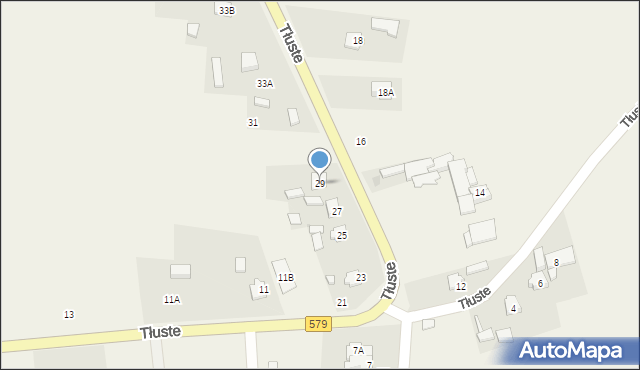 Tłuste, Tłuste, 29, mapa Tłuste