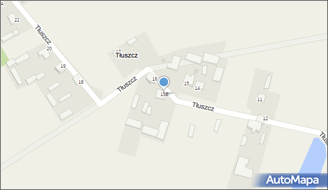 Tłuszcz, Tłuszcz, 13B, mapa Tłuszcz