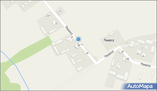 Tłuszcz, Tłuszcz, 19, mapa Tłuszcz