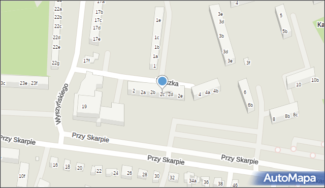 Toruń, Tłoczka Ignacego, 2c, mapa Torunia