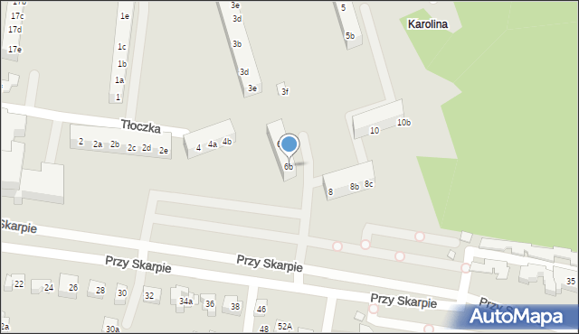 Toruń, Tłoczka Ignacego, 6b, mapa Torunia