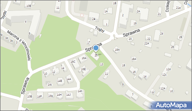 Warszawa, Tłuchowska, 15, mapa Warszawy