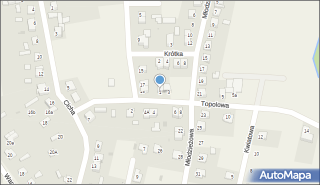 Baboszewo, Topolowa, 1, mapa Baboszewo