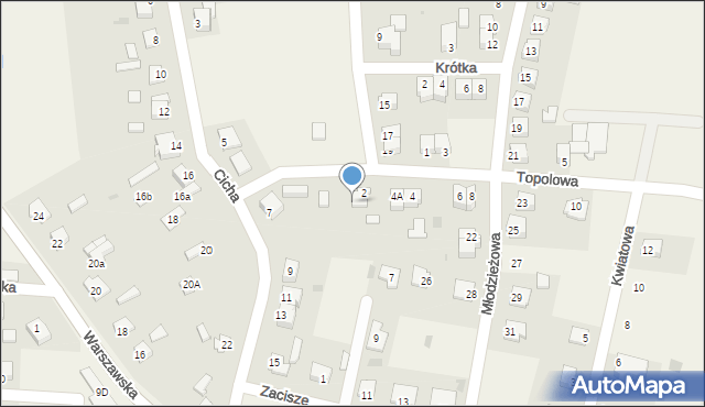 Baboszewo, Topolowa, 2/1, mapa Baboszewo