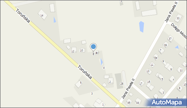 Bądkowo Kościelne, Toruńska, 8, mapa Bądkowo Kościelne