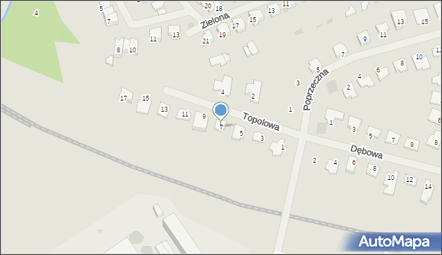 Bartoszyce, Topolowa, 7, mapa Bartoszyce