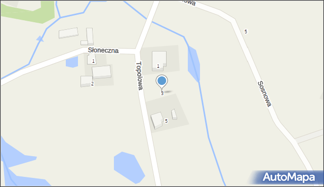 Barwik, Topolowa, 3, mapa Barwik