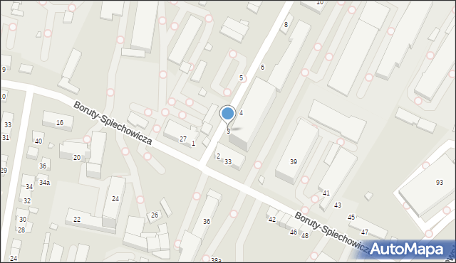 Bielsko-Biała, Towarowa, 3, mapa Bielsko-Białej