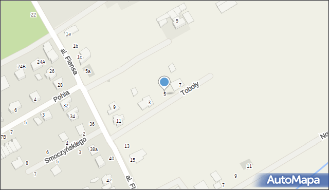 Biernatki, Toboły Stanisława, 5, mapa Biernatki