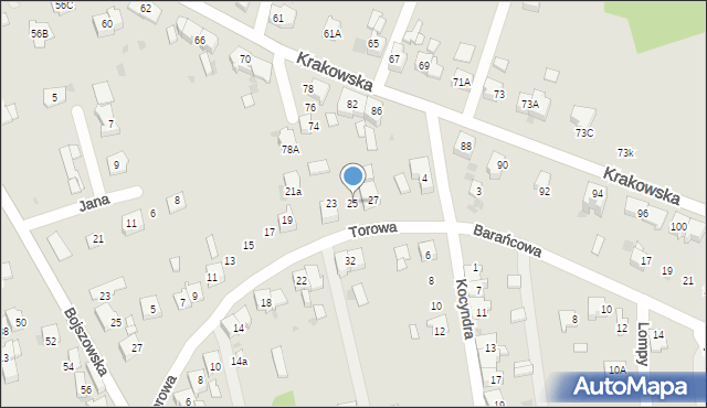Bieruń, Torowa, 25, mapa Bieruń