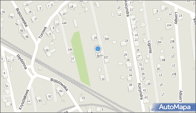 Bieruń, Torowa, 28, mapa Bieruń