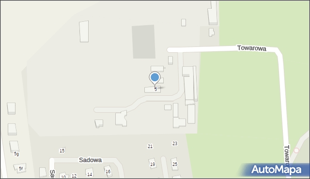 Błonie, Towarowa, 5, mapa Błonie