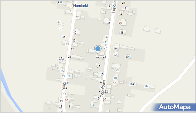 Bobrowniki, Topolowa, 19, mapa Bobrowniki