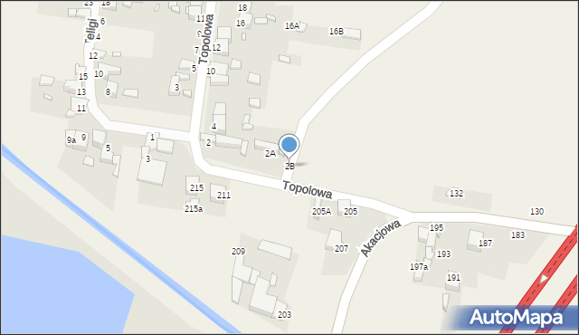 Bobrowniki, Topolowa, 2B, mapa Bobrowniki