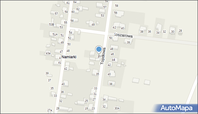 Bobrowniki, Topolowa, 37, mapa Bobrowniki