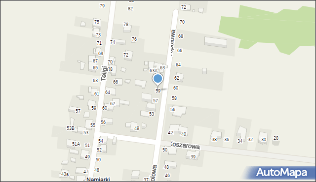 Bobrowniki, Topolowa, 59, mapa Bobrowniki