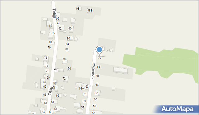 Bobrowniki, Topolowa, 70, mapa Bobrowniki