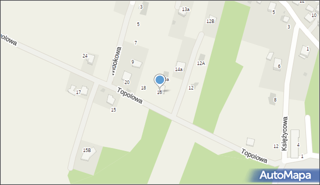Bolęcin, Topolowa, 16, mapa Bolęcin