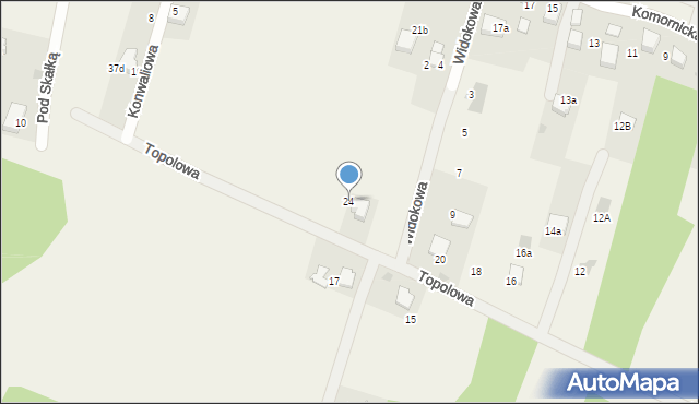 Bolęcin, Topolowa, 24, mapa Bolęcin