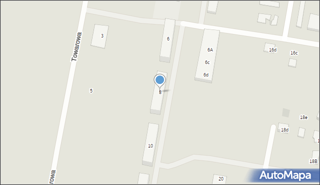 Borne Sulinowo, Towarowa, 8, mapa Borne Sulinowo