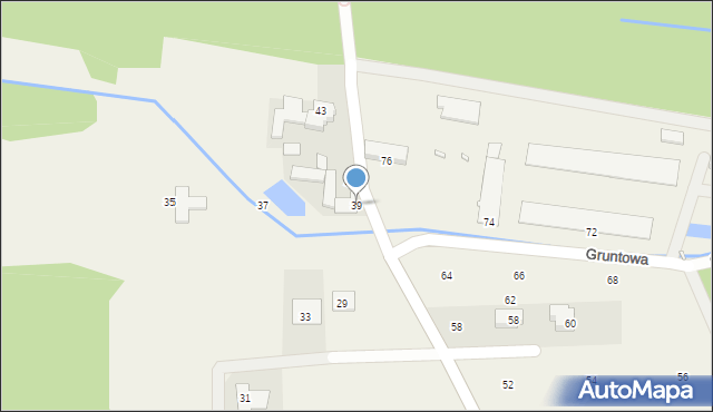 Borowina, Topolowa, 39, mapa Borowina