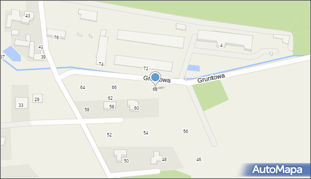 Borowina, Topolowa, 68, mapa Borowina