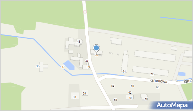 Borowina, Topolowa, 76, mapa Borowina