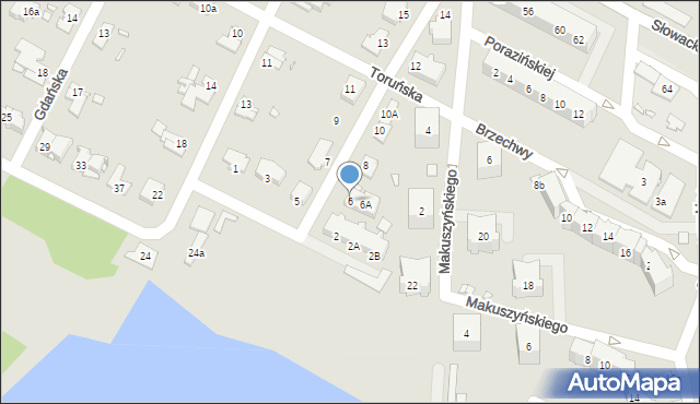 Brzeg, Toruńska, 6, mapa Brzeg