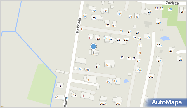 Brzesko, Topolowa, 7, mapa Brzesko