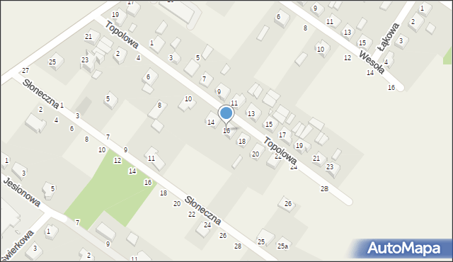 Bucz, Topolowa, 16, mapa Bucz