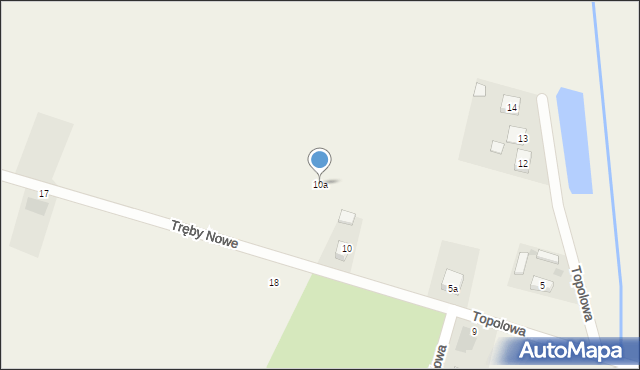 Budzisław Kościelny, Topolowa, 10a, mapa Budzisław Kościelny