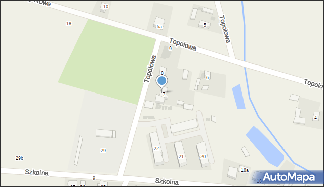 Budzisław Kościelny, Topolowa, 7a, mapa Budzisław Kościelny