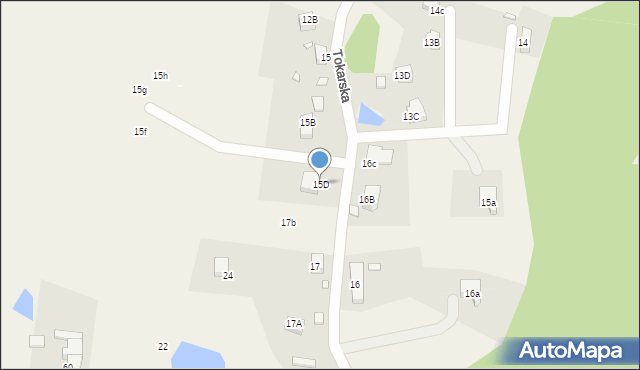 Bukowiec, Tokarska, 15D, mapa Bukowiec