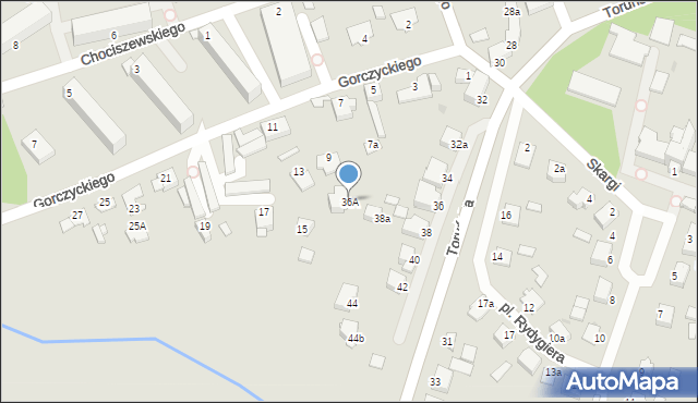 Chełmno, Toruńska, 36A, mapa Chełmno