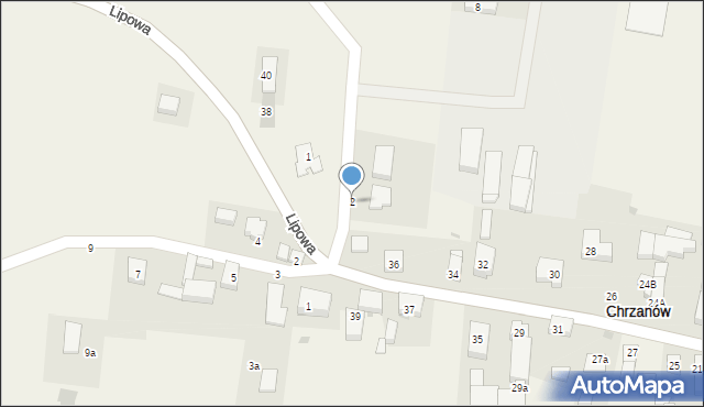 Chrzanów, Topolowa, 2, mapa Chrzanów