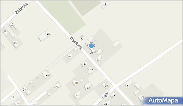 Chudów, Topolowa, 2a, mapa Chudów