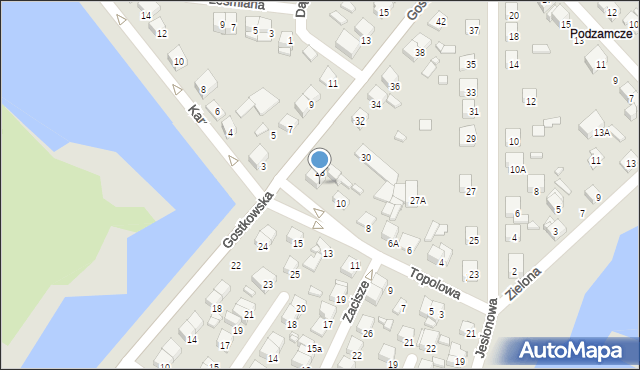 Ciechanów, Topolowa, 12, mapa Ciechanów
