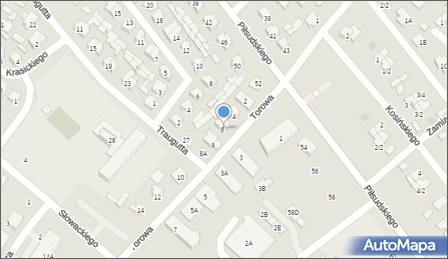 Czarna Białostocka, Torowa, 6, mapa Czarna Białostocka