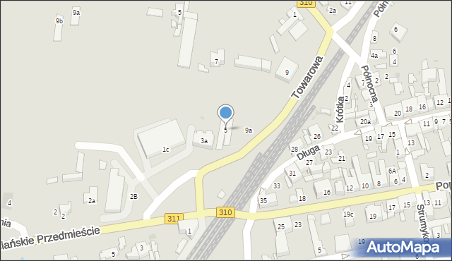 Czempiń, Towarowa, 5, mapa Czempiń