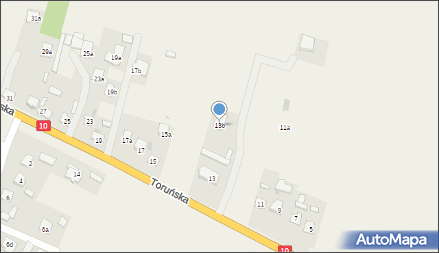Czernikowo, Toruńska, 13b, mapa Czernikowo