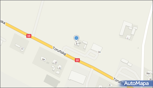 Czernikowo, Toruńska, 3, mapa Czernikowo
