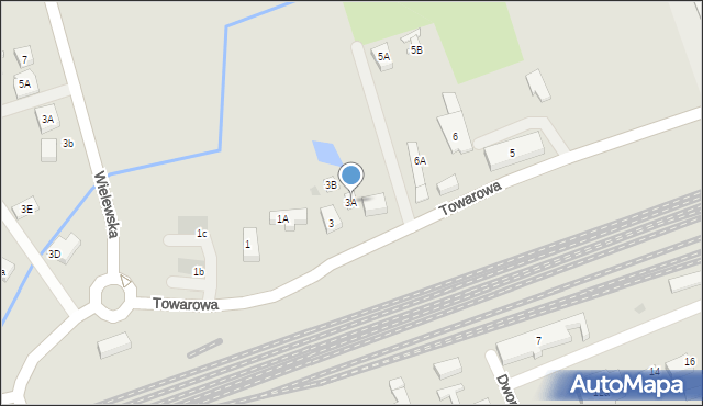 Czersk, Towarowa, 3A, mapa Czersk