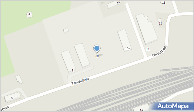 Czersk, Towarowa, 6B, mapa Czersk