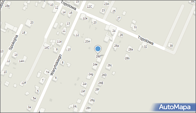 Czerwionka-Leszczyny, Topolowa, 24d, mapa Czerwionka-Leszczyny