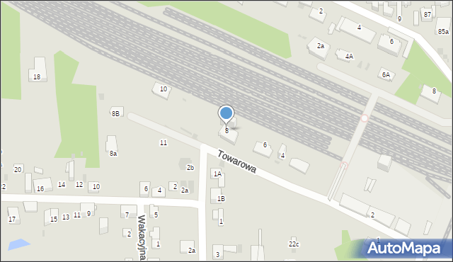 Dąbrowa Górnicza, Towarowa, 8, mapa Dąbrowa Górnicza