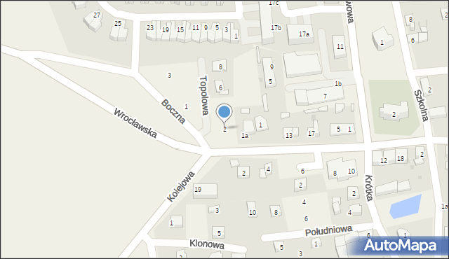 Dobrzykowice, Topolowa, 2, mapa Dobrzykowice